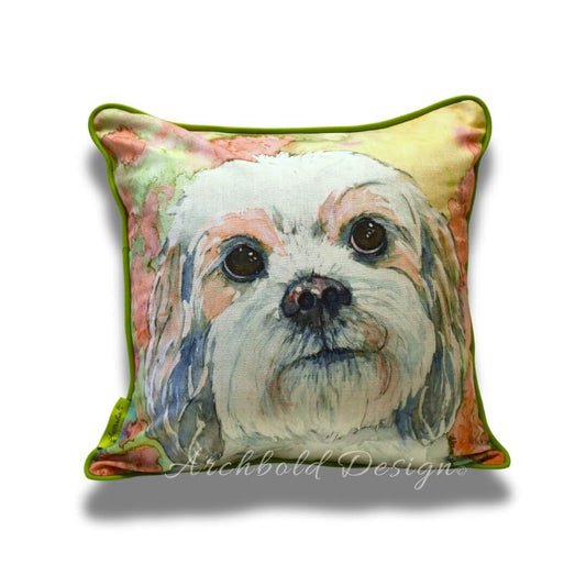 Maltese shih tzu Cushion
