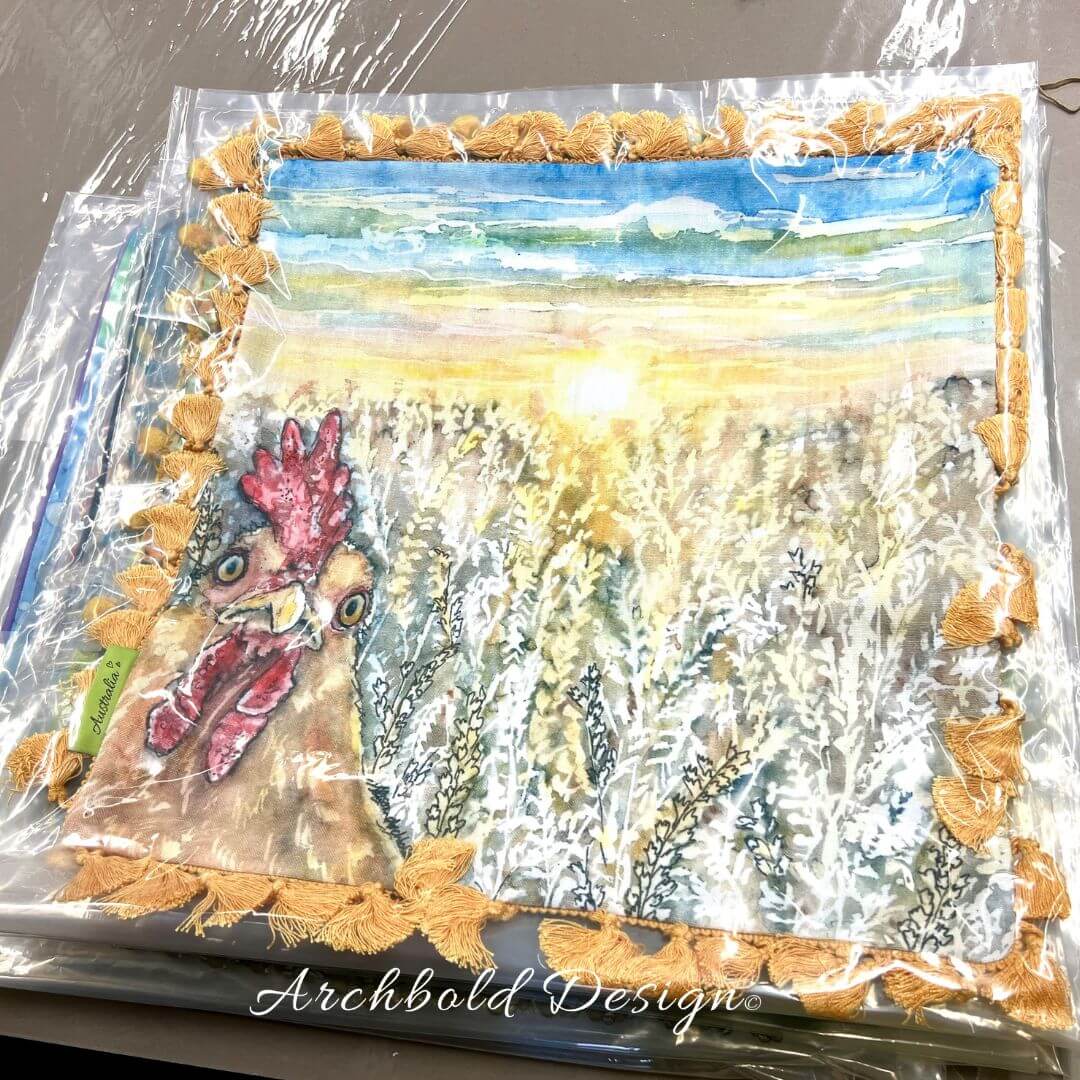 Chicken selfie Cushion