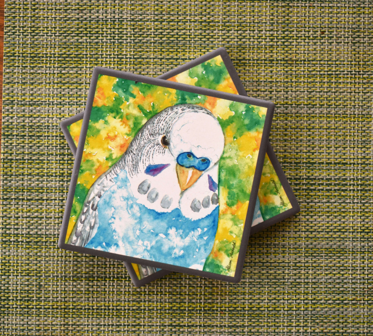 Budgie Coasters Sky Blue