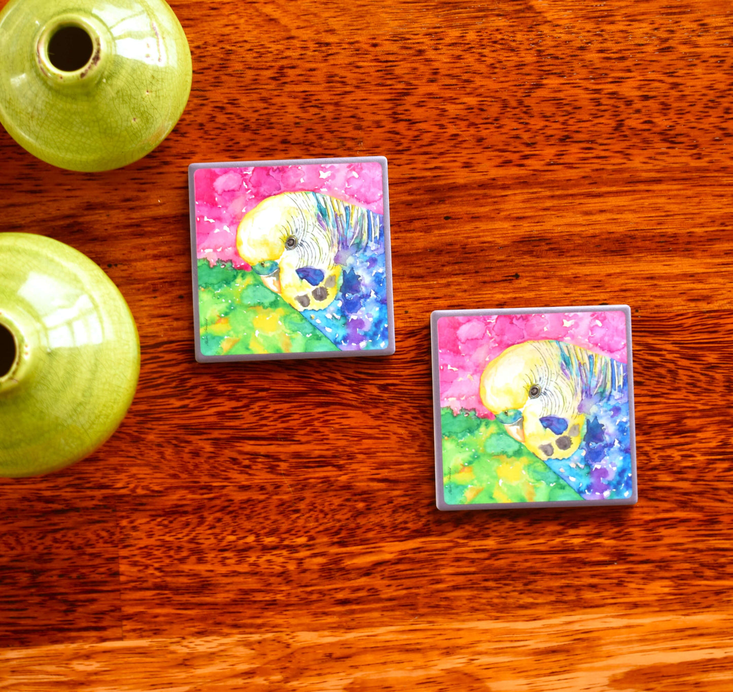 Budgie Coasters Opaline