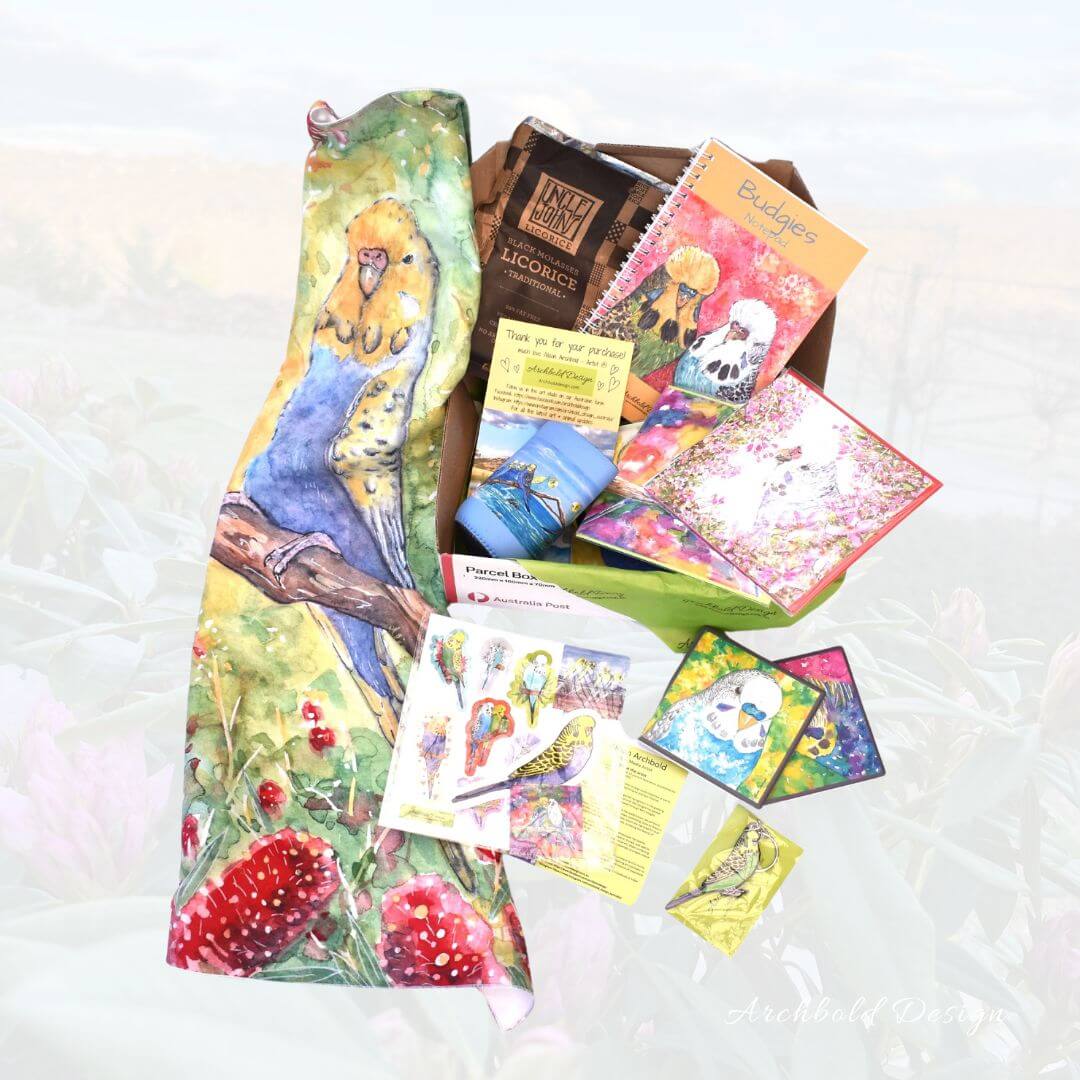 Goldenface budgie box