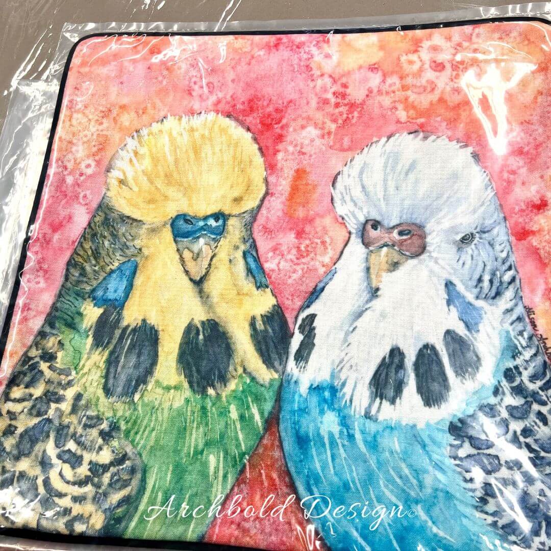 Show Budgie Cushion