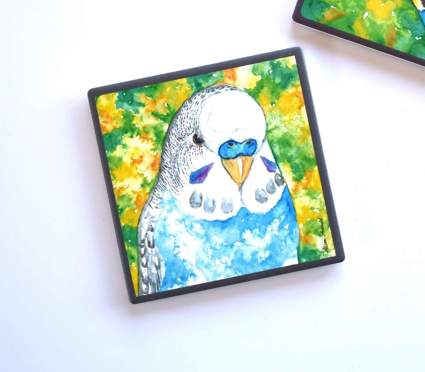 Budgie Coasters Sky Blue
