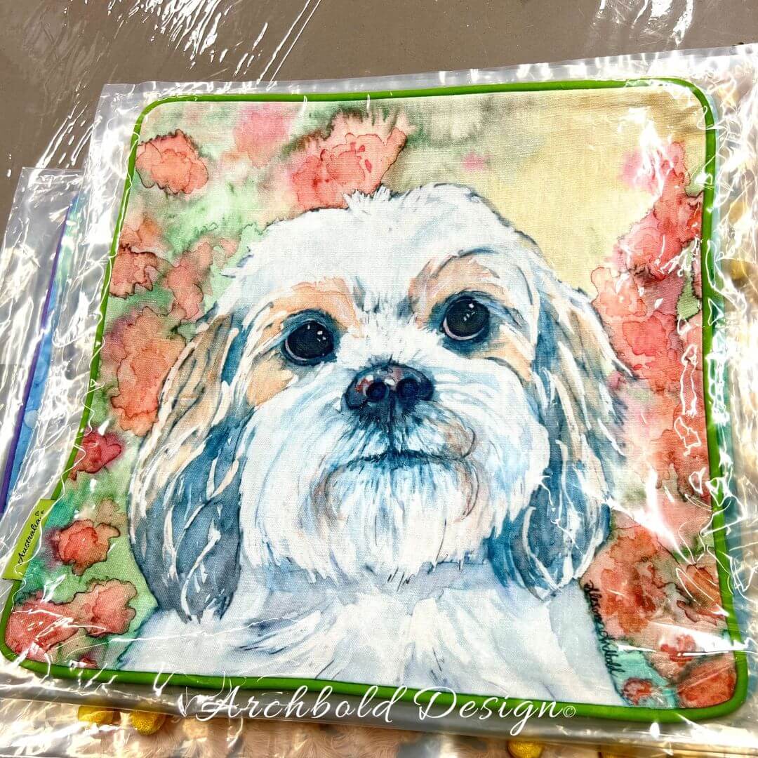 Maltese shih tzu Cushion