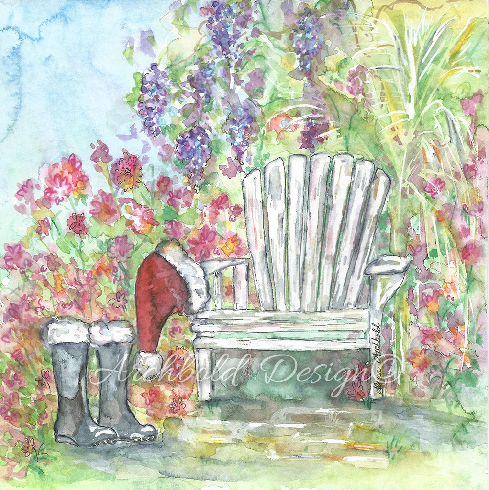 Christmas Greeting Card Garden Archbold Design