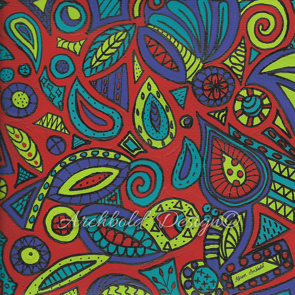 Greeting Card Abstract Chaos Archbold Design