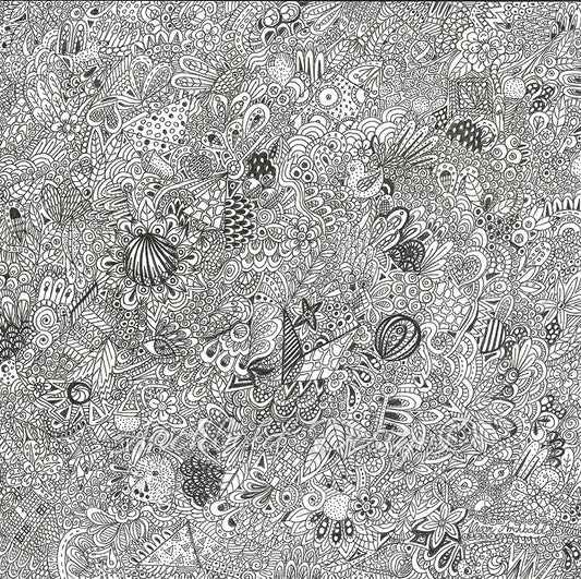 Greeting Card Abstract Zentangle Archbold Design