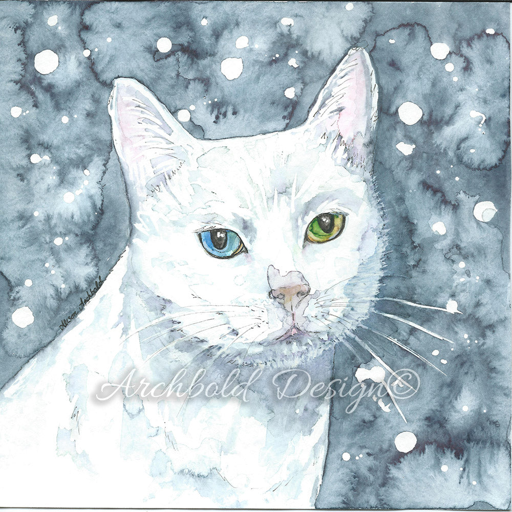 Greeting Card Cat Roo Archbold Design