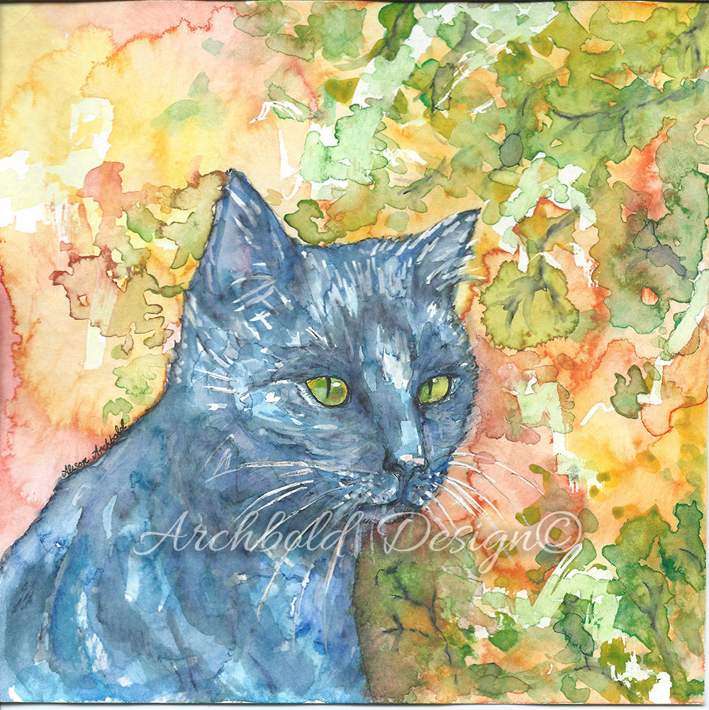 Greeting Card Cat Sabbath Archbold Design