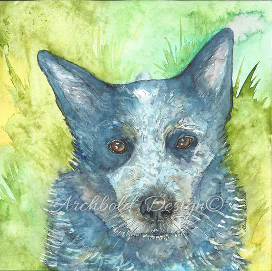Greeting Card Dog Angryface Archbold Design