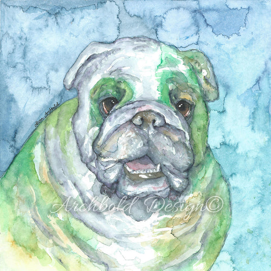 Greeting Card Dog Arnie Archbold Design