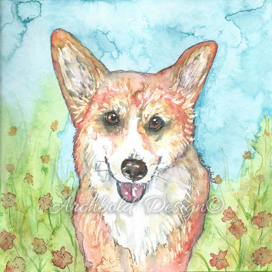 Greeting Card Dog Boots Archbold Design