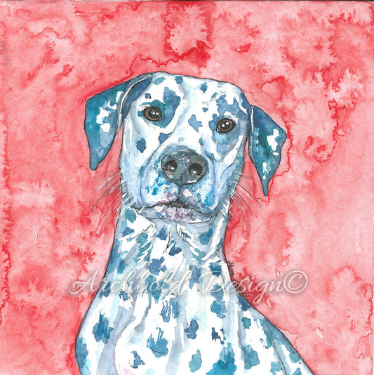 Greeting Card Dog Dennis Archbold Design