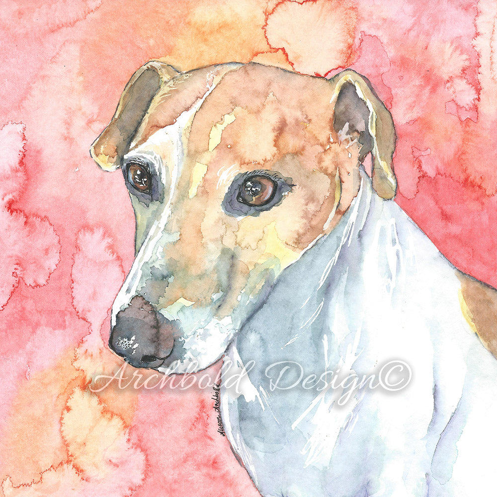 Greeting Card Dog Frank Archbold Design