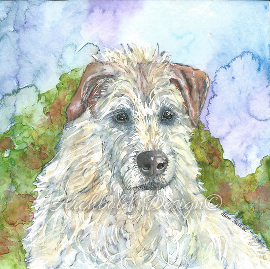 Greeting Card Dog Gypsy Archbold Design
