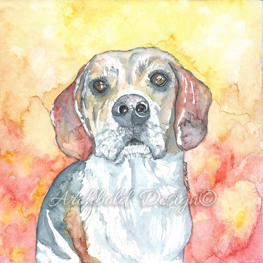 Greeting Card Dog Jasper Archbold Design