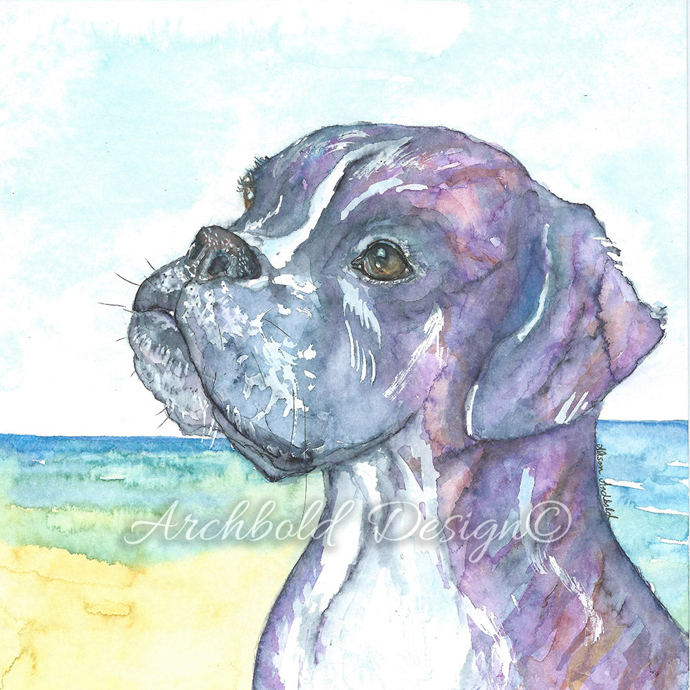 Greeting Card Dog Jeckyl Archbold Design