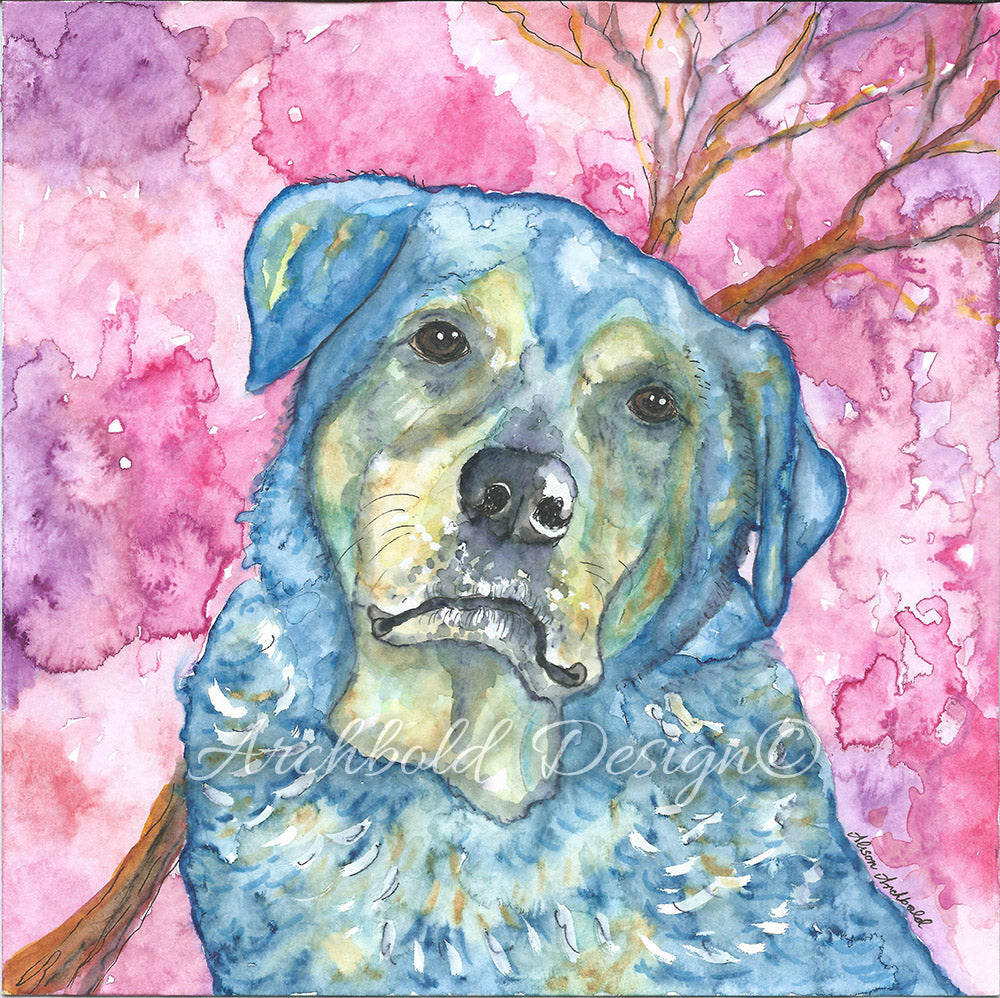 Greeting Card Dog Jethro Archbold Design