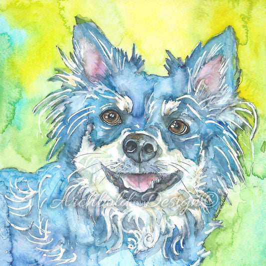 Greeting Card Dog Nacho Archbold Design