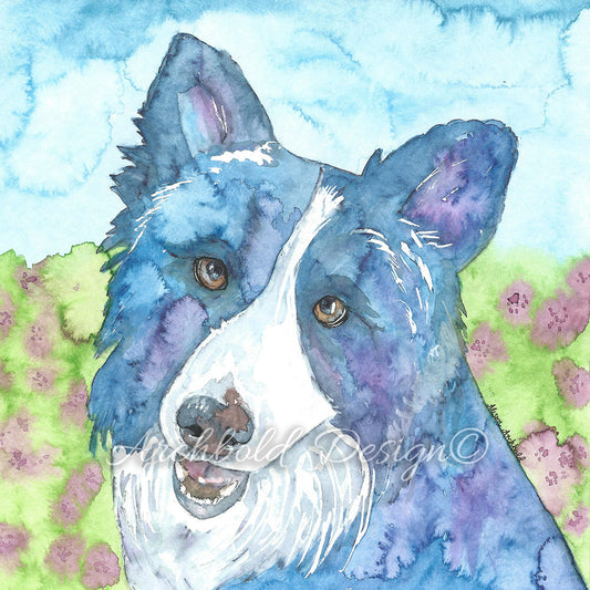 Greeting Card Dog Sam Archbold Design