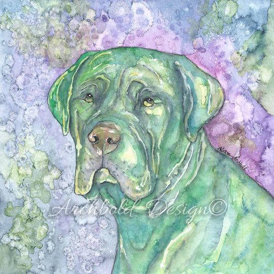 Greeting Card Dog Samson Archbold Design