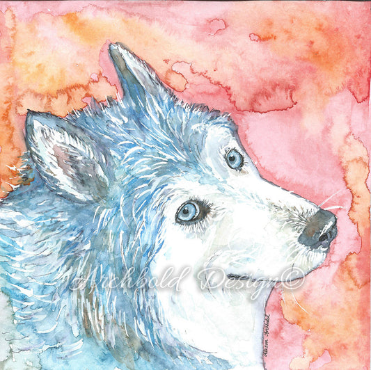 Greeting Card Dog Zen Archbold Design