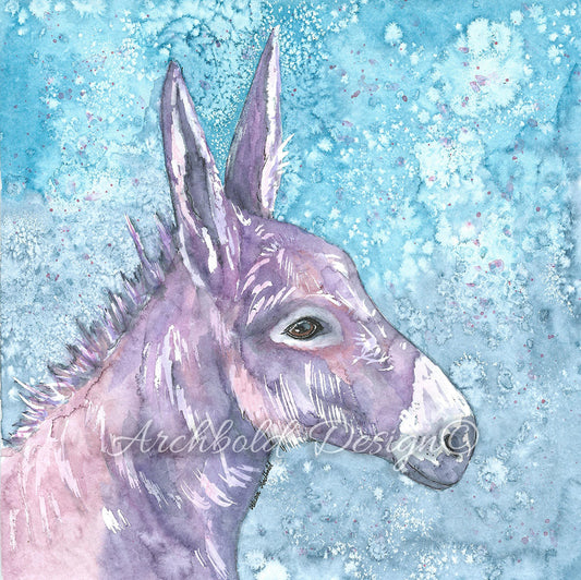 Greeting Card Farm Donkey Archbold Design