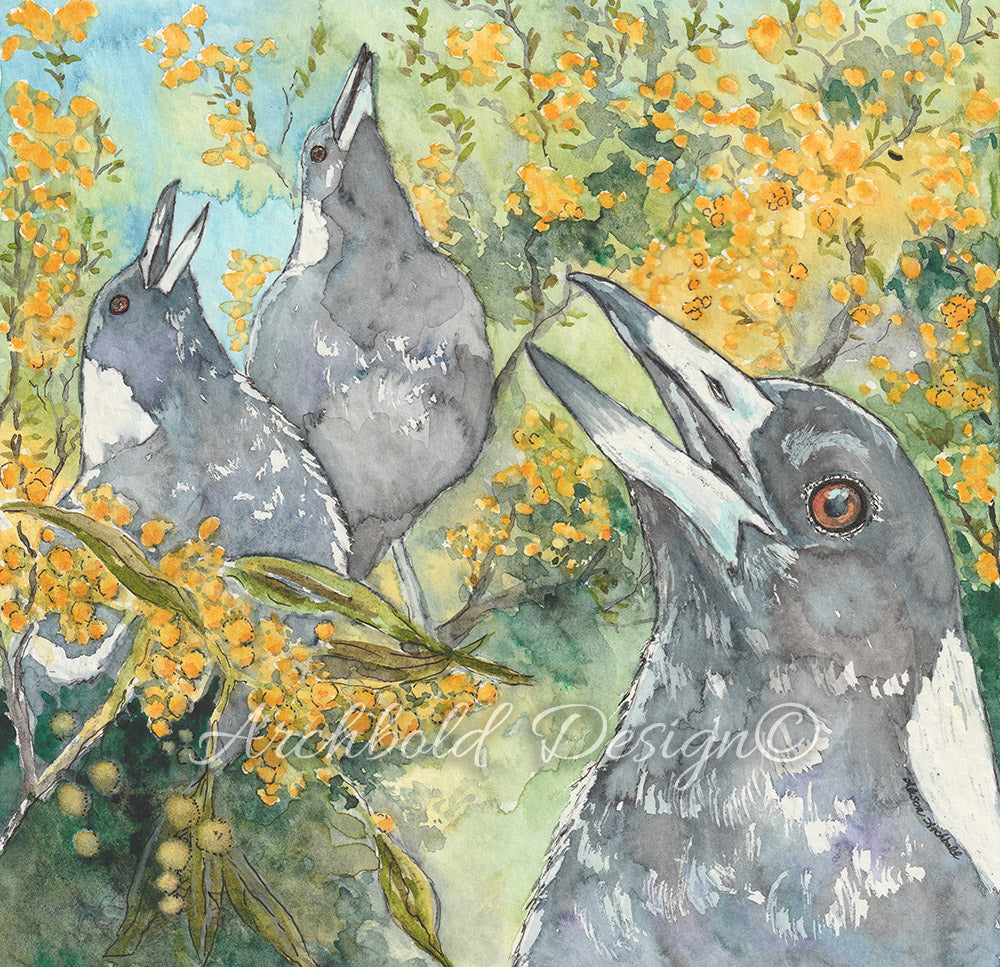 Greeting Card Maggie Trio Archbold Design