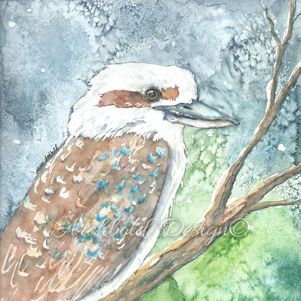 Greeting Card Native Kookaburra Archbold Design