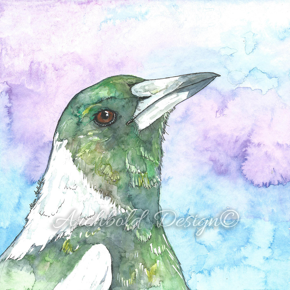 Greeting Card Native Magpie Archbold Design