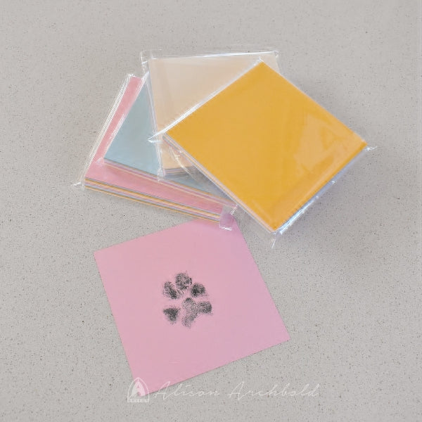 Paw print insert cards Vet product Archbold Design