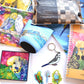 Blue assorted budgie box