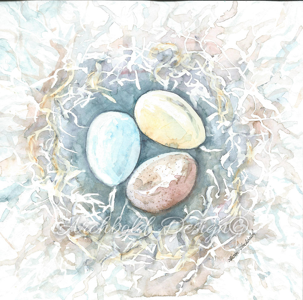 Greeting Card Abstract Nest Archbold Design