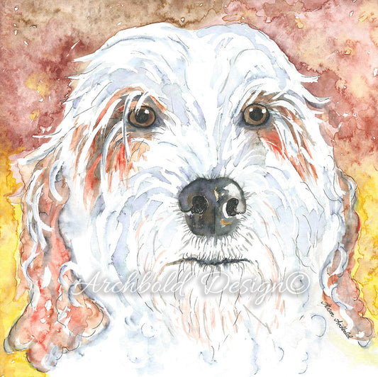 Greeting Card Dog Daisy Archbold Design