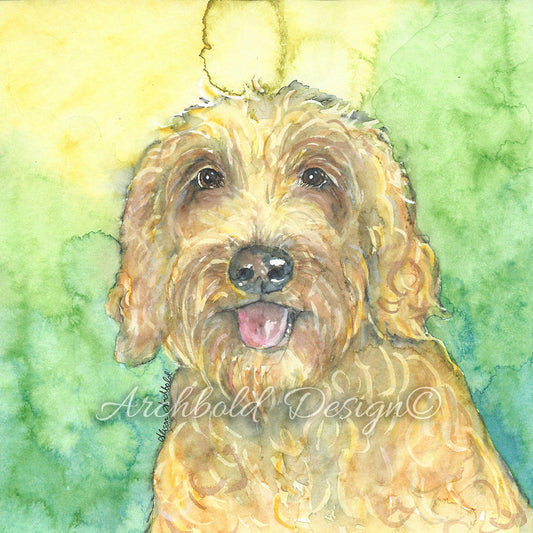 Greeting Card Dog George Archbold Design