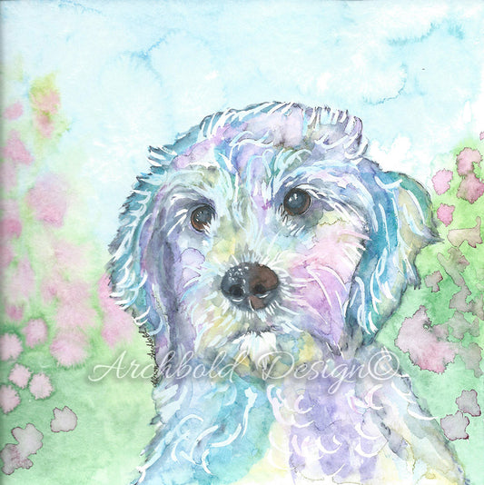 Greeting Card Dog Muffin Archbold Design