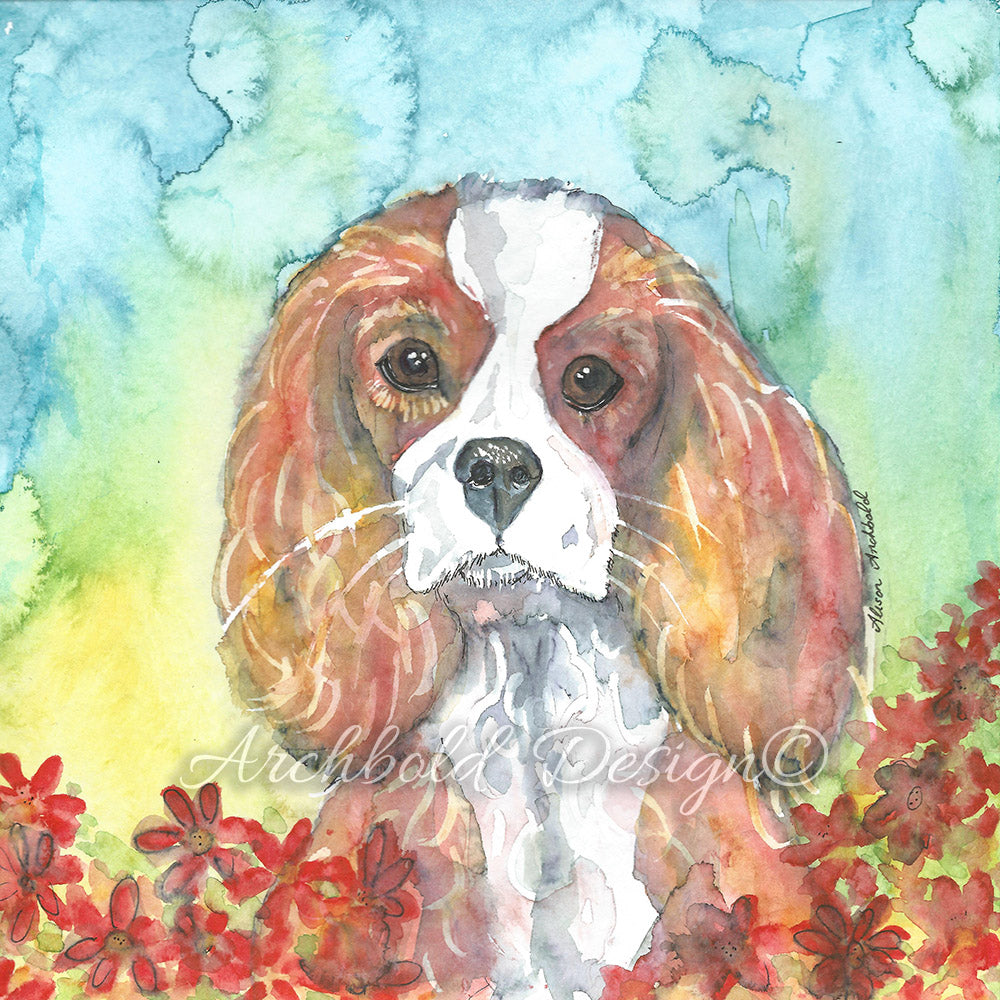 Greeting Card Dog Ruby Archbold Design